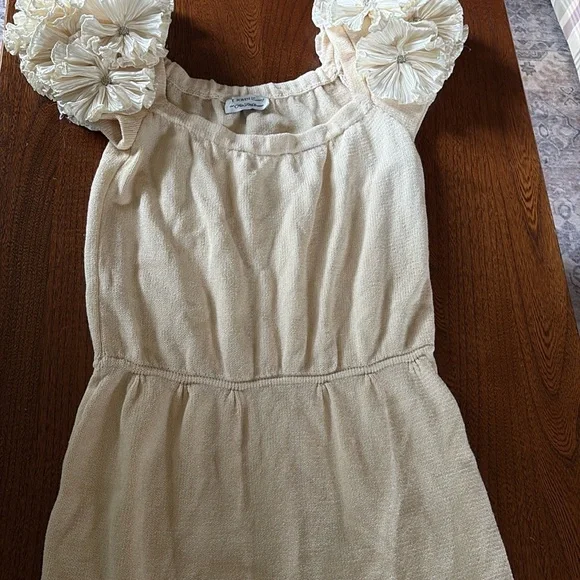 St John Evening Knit Cream Puff Sleeve Dress 10 - Picture 9 of 12